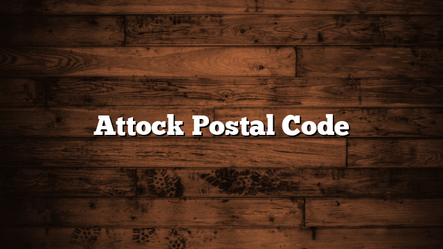 Attock Postal Code