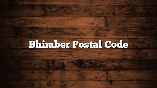 Bhimber Postal Code